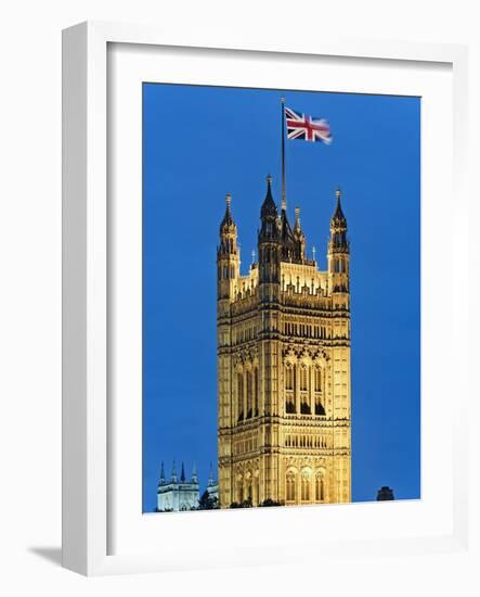 Victoria Tower and Houses of Parliament-Rudy Sulgan-Framed Photographic Print