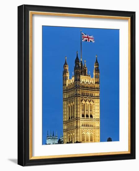 Victoria Tower and Houses of Parliament-Rudy Sulgan-Framed Photographic Print