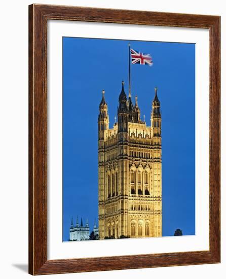 Victoria Tower and Houses of Parliament-Rudy Sulgan-Framed Photographic Print