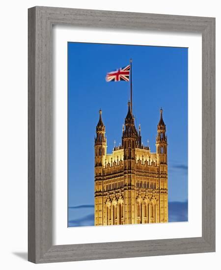 Victoria Tower and Houses of Parliament-Rudy Sulgan-Framed Photographic Print