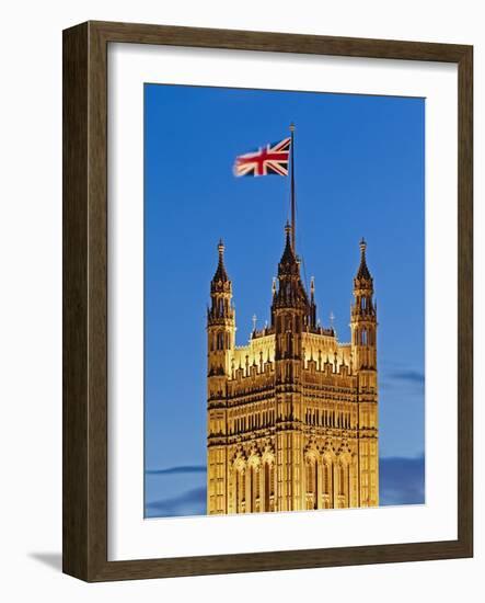 Victoria Tower and Houses of Parliament-Rudy Sulgan-Framed Photographic Print