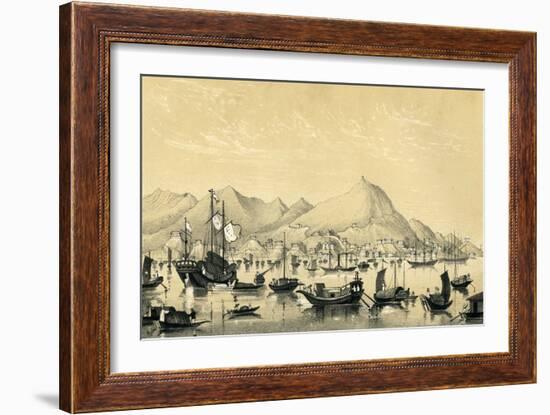 Victoria Town, Hong Kong Island, 1847-B Clayton-Framed Giclee Print