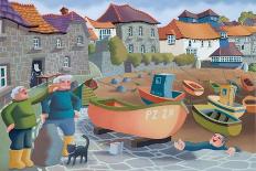 Cornish Fisherman's Lunch, 2001-Victoria Webster-Framed Giclee Print