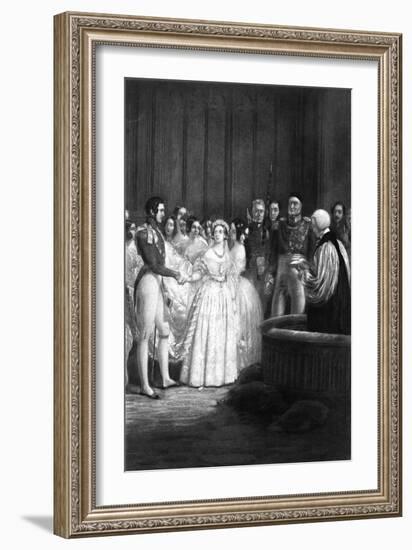 Victoria Weds Albert-George Hayter-Framed Art Print