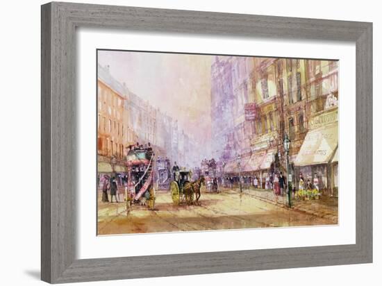 Victorian Afternoon, Regent Street, C.1885-John Sutton-Framed Giclee Print