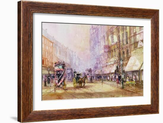 Victorian Afternoon, Regent Street, C.1885-John Sutton-Framed Giclee Print