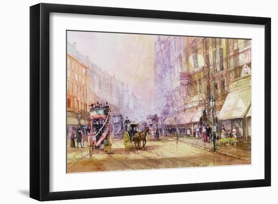 Victorian Afternoon, Regent Street, C.1885-John Sutton-Framed Giclee Print