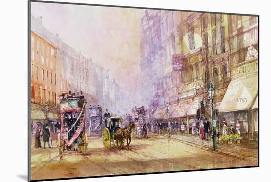 Victorian Afternoon, Regent Street, C.1885-John Sutton-Mounted Giclee Print