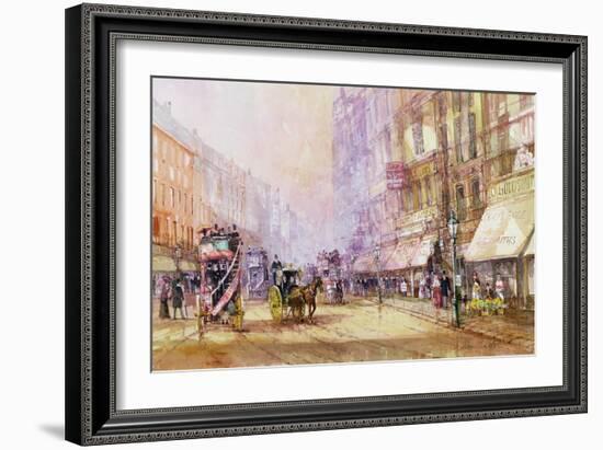 Victorian Afternoon, Regent Street, C.1885-John Sutton-Framed Giclee Print