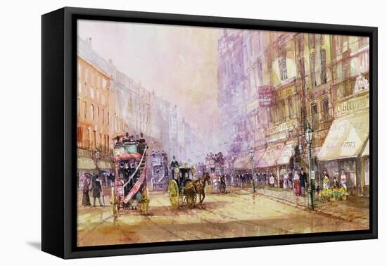 Victorian Afternoon, Regent Street, C.1885-John Sutton-Framed Premier Image Canvas