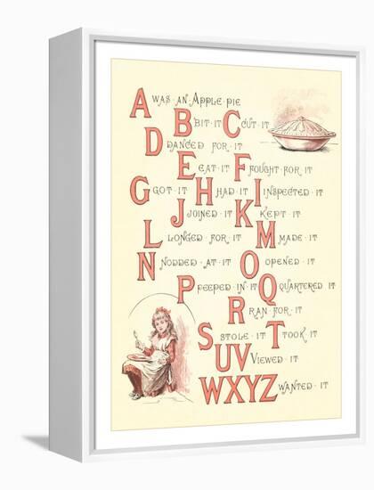 Victorian Alphabet Jingle-null-Framed Stretched Canvas