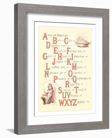 Victorian Alphabet Jingle-null-Framed Art Print