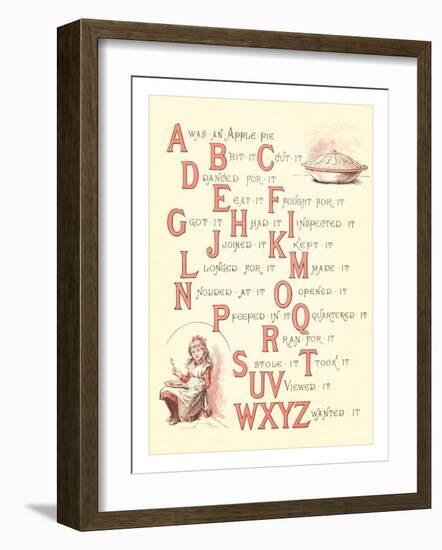 Victorian Alphabet Jingle-null-Framed Art Print