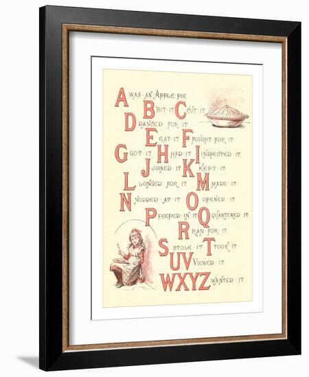 Victorian Alphabet Jingle-null-Framed Art Print