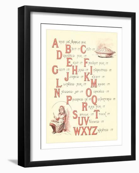 Victorian Alphabet Jingle-null-Framed Art Print