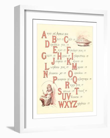 Victorian Alphabet Jingle-null-Framed Art Print