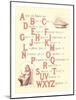 Victorian Alphabet Jingle-null-Mounted Art Print