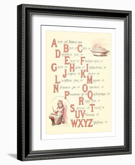 Victorian Alphabet Jingle-null-Framed Art Print