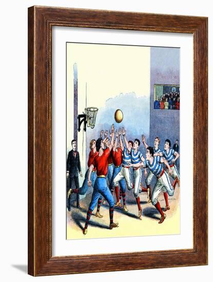 Victorian Basketball-null-Framed Art Print