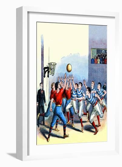 Victorian Basketball-null-Framed Art Print