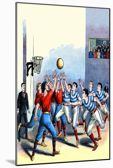 Victorian Basketball-null-Mounted Art Print