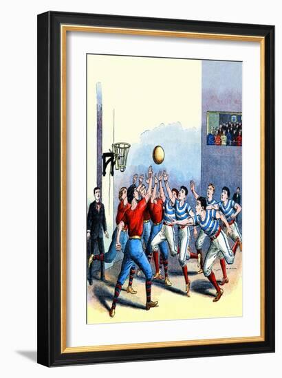 Victorian Basketball-null-Framed Art Print