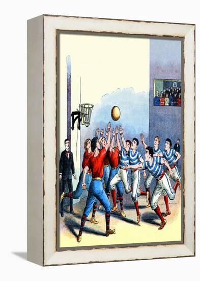 Victorian Basketball-null-Framed Stretched Canvas