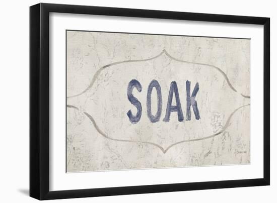 Victorian Bath Words III-Danhui Nai-Framed Art Print