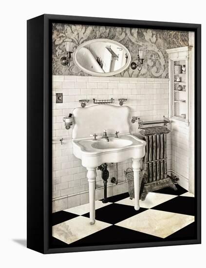 Victorian Bathroom-Mindy Sommers-Framed Premier Image Canvas