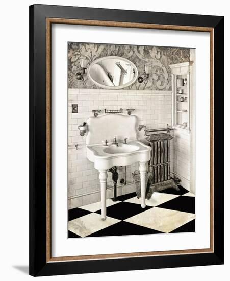 Victorian Bathroom-Mindy Sommers-Framed Giclee Print