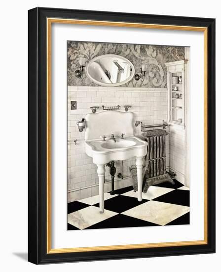 Victorian Bathroom-Mindy Sommers-Framed Giclee Print