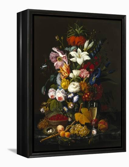 Victorian Bouquet, C. 1850-Severin Roesen-Framed Premier Image Canvas