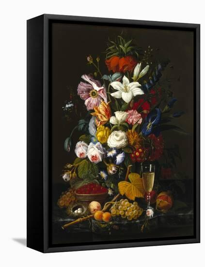 Victorian Bouquet, C. 1850-Severin Roesen-Framed Premier Image Canvas