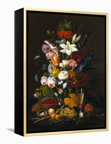 Victorian Bouquet, C. 1850-Severin Roesen-Framed Premier Image Canvas