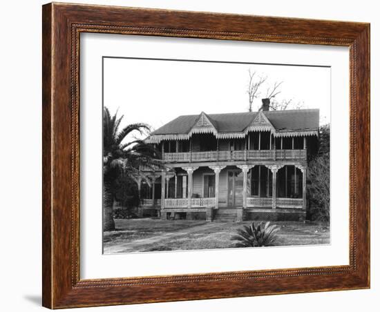 Victorian cottage in Waveland, Mississippi, 1936-Walker Evans-Framed Photographic Print