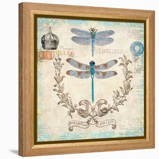 Victorian Dragonflies-Christopher James-Framed Stretched Canvas