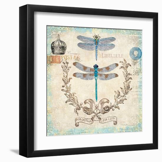 Victorian Dragonflies-Christopher James-Framed Art Print