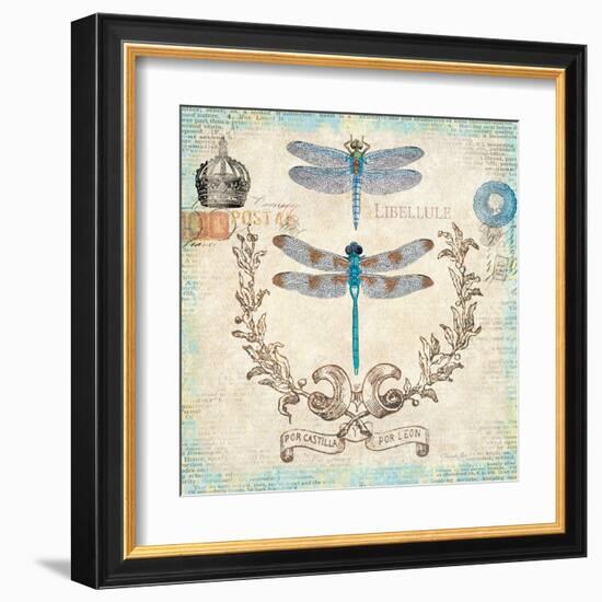 Victorian Dragonflies-Christopher James-Framed Art Print