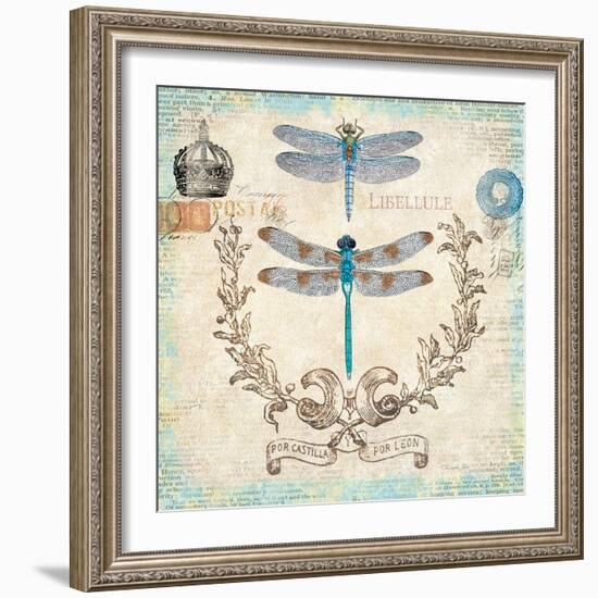 Victorian Dragonflies-Christopher James-Framed Art Print