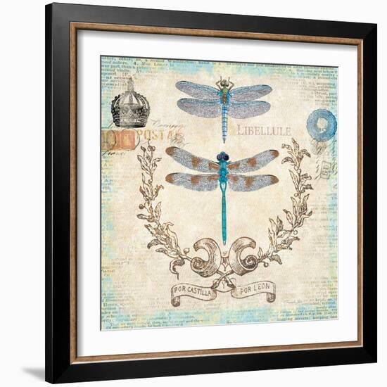 Victorian Dragonflies-Christopher James-Framed Art Print