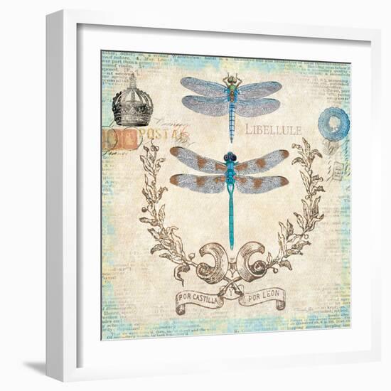 Victorian Dragonflies-Christopher James-Framed Art Print