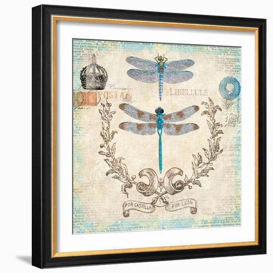 Victorian Dragonflies-Christopher James-Framed Art Print