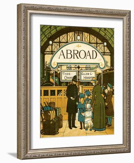 Victorian holidays - boarding the train-Thomas Crane-Framed Giclee Print