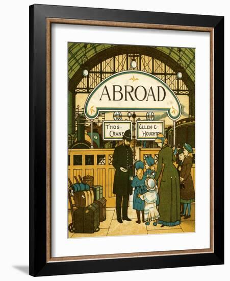Victorian holidays - boarding the train-Thomas Crane-Framed Giclee Print