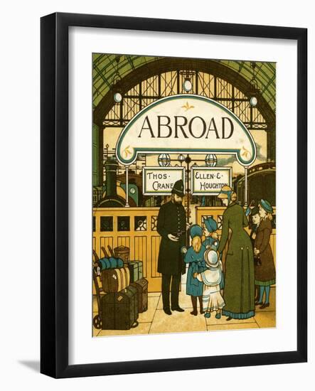 Victorian holidays - boarding the train-Thomas Crane-Framed Giclee Print