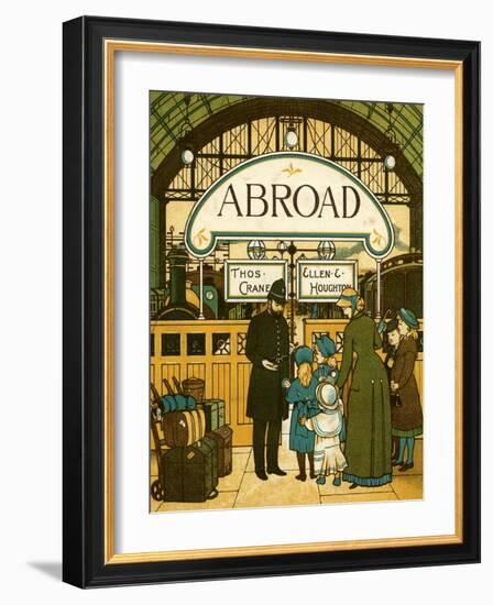 Victorian holidays - boarding the train-Thomas Crane-Framed Giclee Print