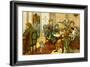 Victorian holidays - refreshments in the buffet-Thomas Crane-Framed Giclee Print