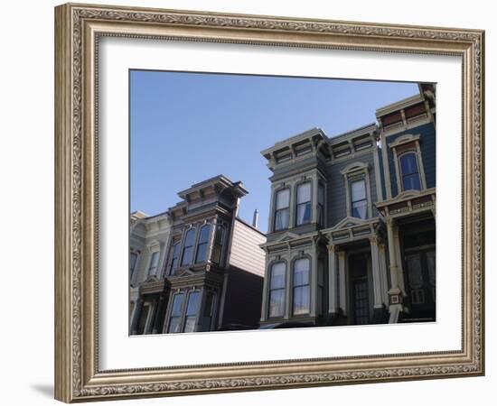 Victorian Homes, Haight District, San Francisco, California, USA-Aaron McCoy-Framed Photographic Print