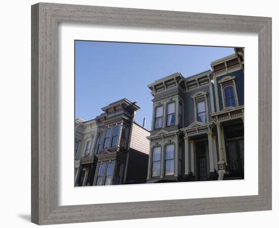 Victorian Homes, Haight District, San Francisco, California, USA-Aaron McCoy-Framed Photographic Print