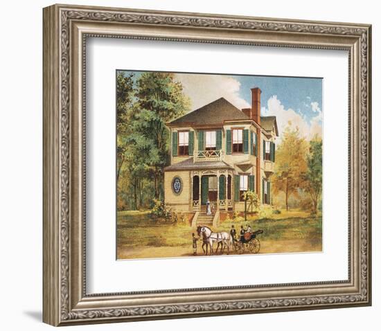 Victorian House, No. 10-null-Framed Art Print